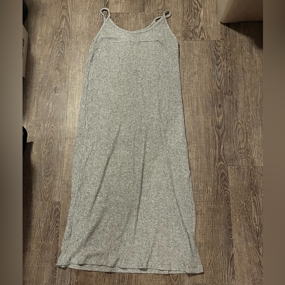 Don’t Ask Why - Grey Sweater Midi Dress
